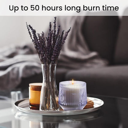 Fresh Lavender Lemon Eucalyptus Scented Candles Gifts for Women Mom, Natural Soy Wax Scented Candles for Home, Aromatherapy Jar Candle for Calming and Relaxing, New Home Present
