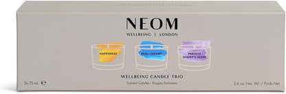 - Wellbeing Candle Trio Gift Set | Perfect Night'S Sleep, Real Luxury & Happiness Travel Candle | Essential Oil Blend