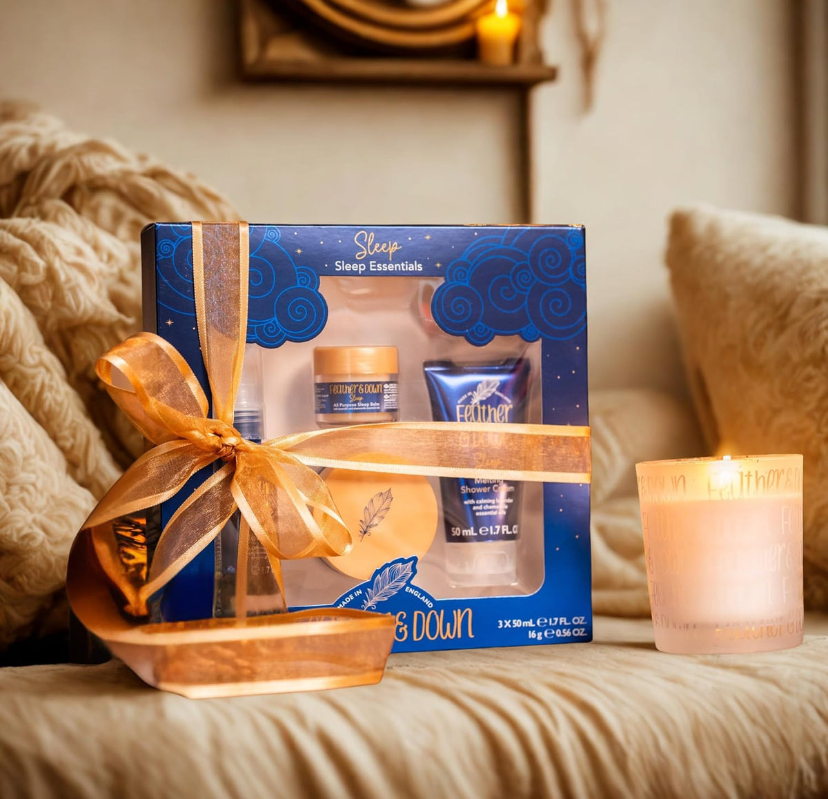 Sweet Dream Sleep Essentials Gift Set (50Ml Pillow Spray, 50Ml Melting Shower Cream, 16G All-Purpose Sleep Balm & 50Ml Sleep Butter) - Cruelty Free & Vegan Friendly.
