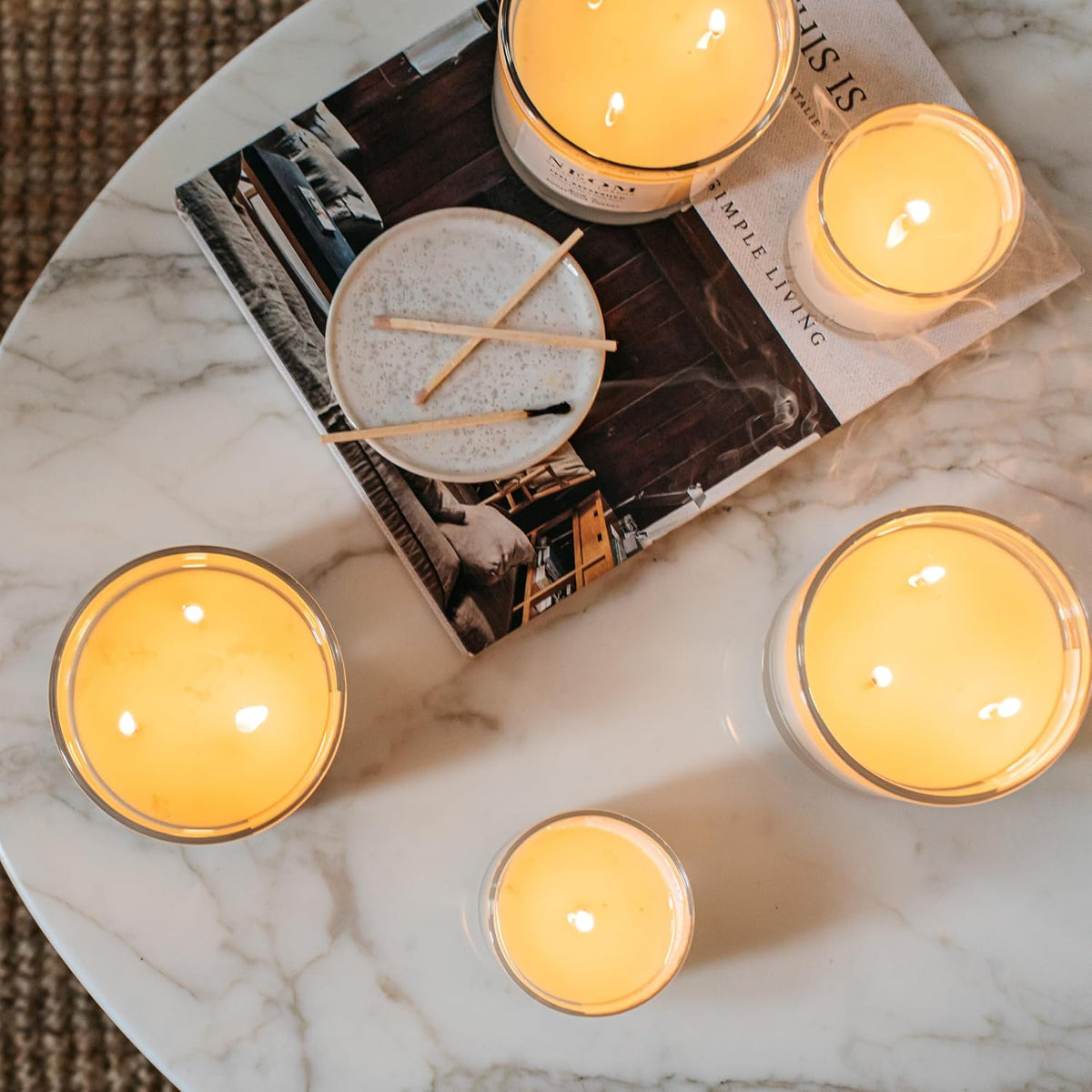 - Wellbeing Candle Trio Gift Set | Perfect Night'S Sleep, Real Luxury & Happiness Travel Candle | Essential Oil Blend