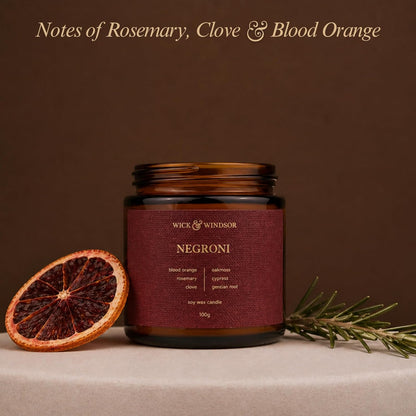 | Scented Candle Gift Set | Cocktail Collection | 3 Luxury Soy Wax Candles | Wooden Wick | 3×100G | Coffee, Blood Orange & Lime | Gift for Her & Him — Birthday, Christmas & Housewarming