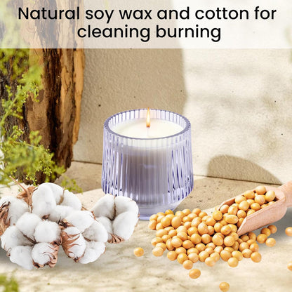 Fresh Lavender Lemon Eucalyptus Scented Candles Gifts for Women Mom, Natural Soy Wax Scented Candles for Home, Aromatherapy Jar Candle for Calming and Relaxing, New Home Present
