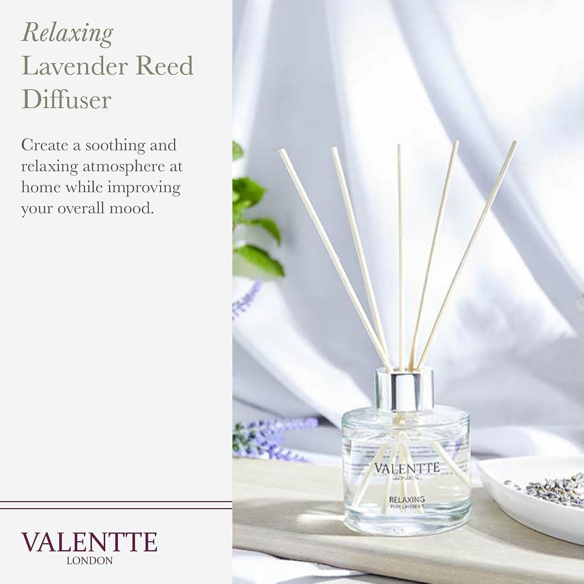 Reed Diffuser for Home- Pure Lavender Scented- 100 Ml