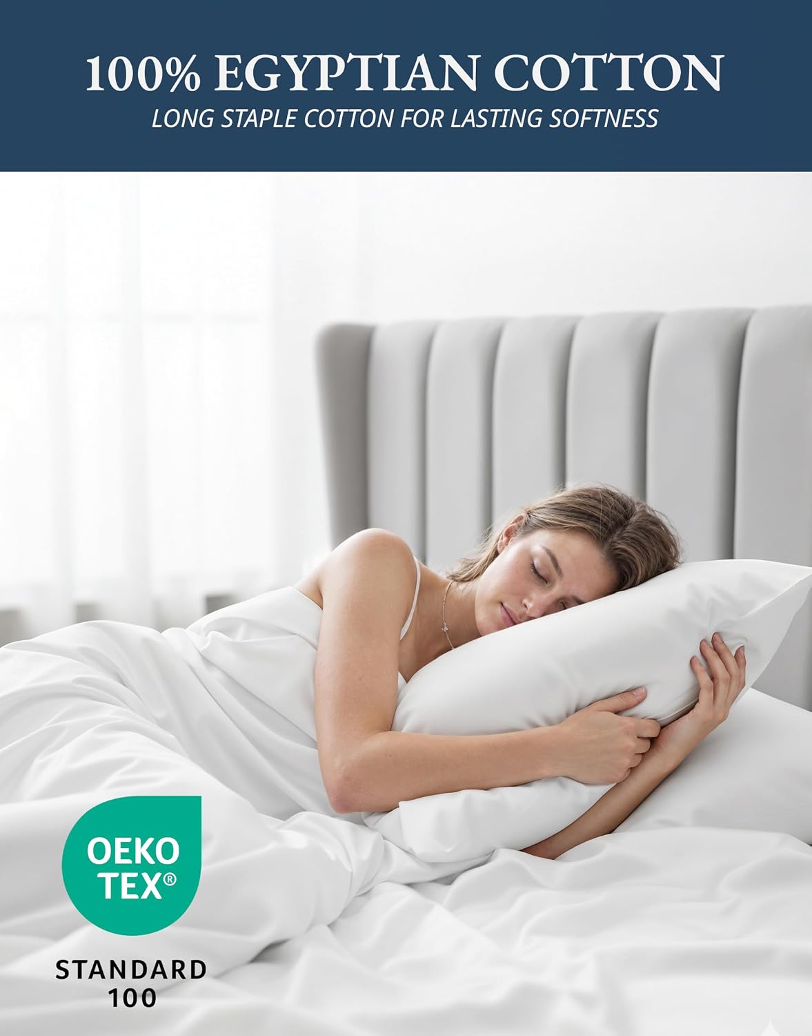 Egyptian Cotton Sateen Queen Sheet Set – 4-Piece