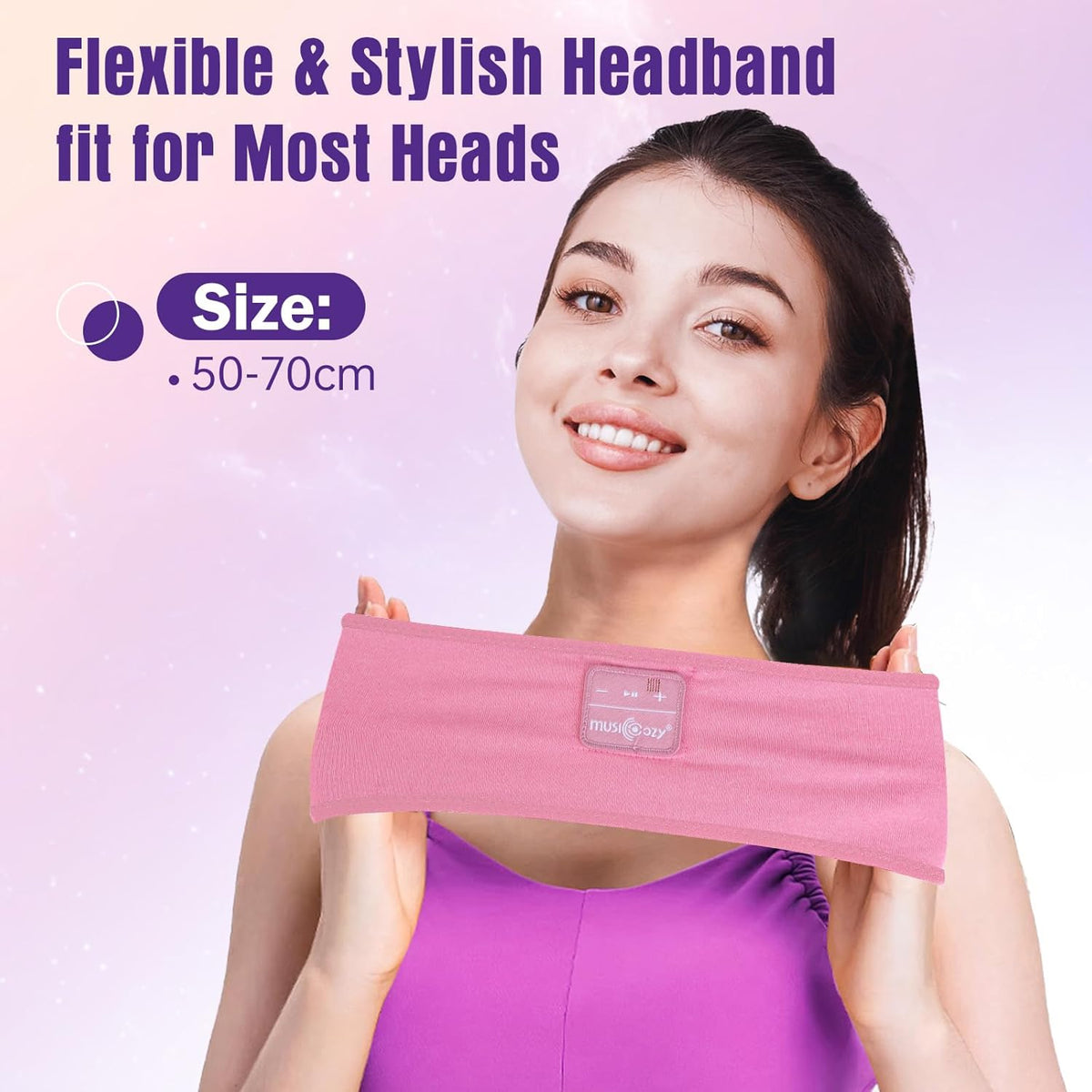 Sleep Headphones Headband Bluetooth 5.4 Cool for Sleep & Sport