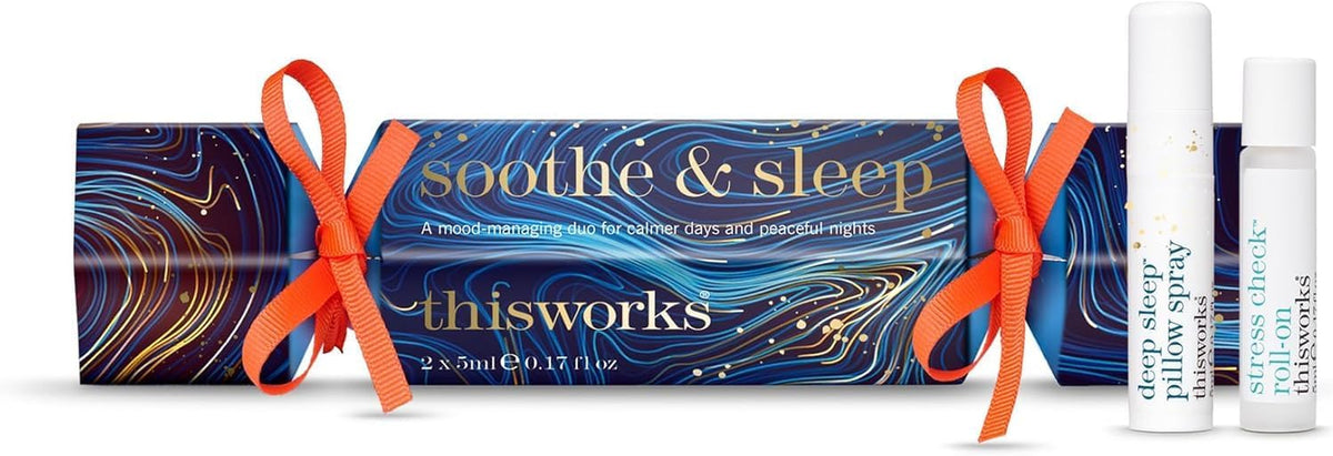 Soothe & Sleep Gift Set - Stress Check Mood Manager & Deep Sleep Pillow Spray, 2 X 5 Ml, Self Care and Sleep Gifts for Women