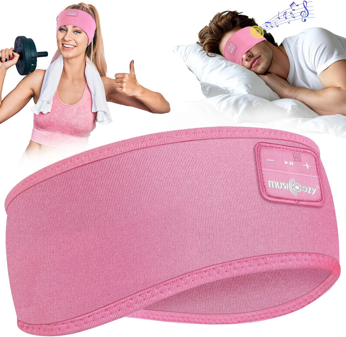 Sleep Headphones Headband Bluetooth 5.4 Cool for Sleep & Sport