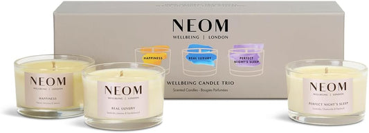 - Wellbeing Candle Trio Gift Set | Perfect Night'S Sleep, Real Luxury & Happiness Travel Candle | Essential Oil Blend
