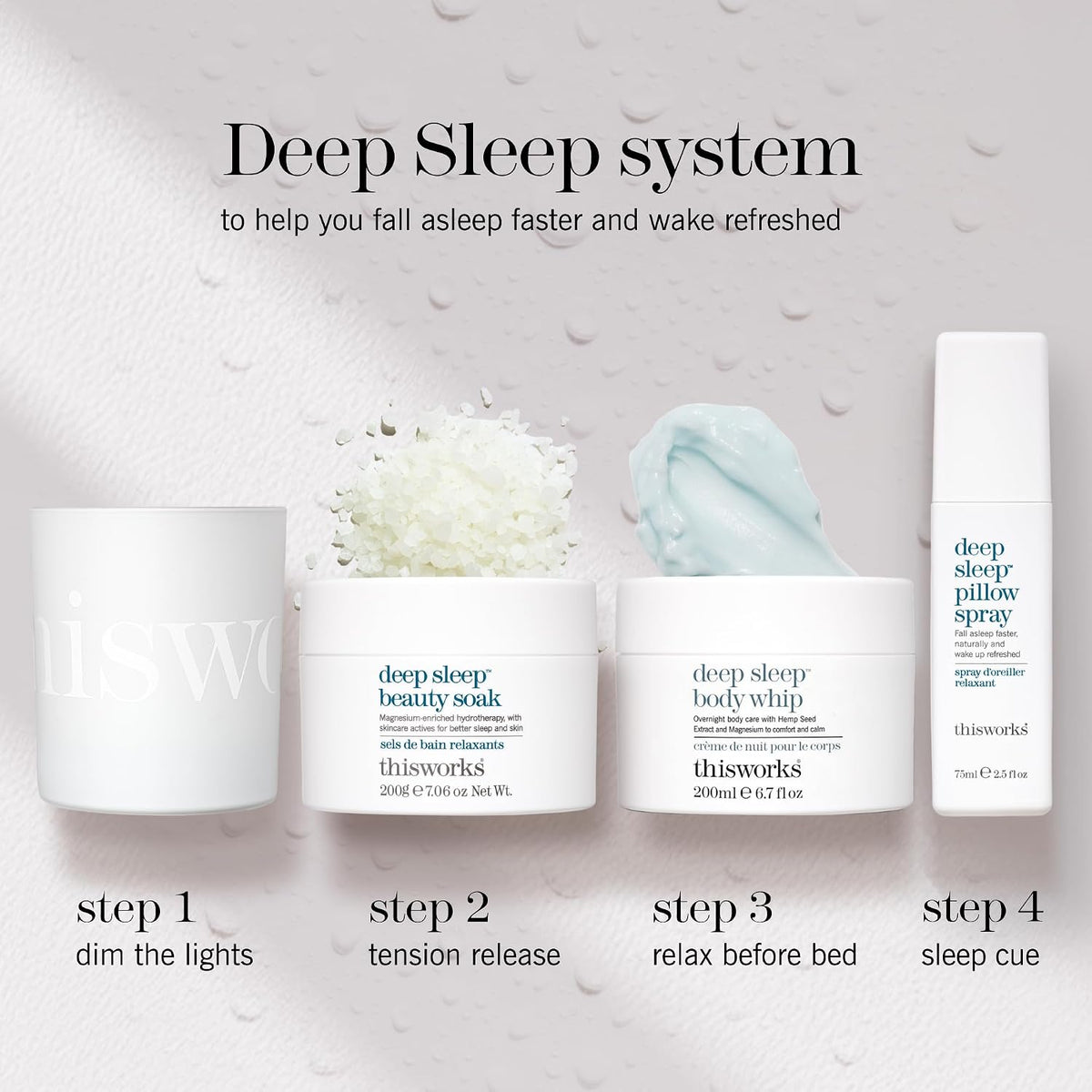 This Works Deep Sleep Heavenly Candle, 220 G - Luxury Candle Enriched with Essential Oils of Lavender, Camomile and Vetivert - Hand Poured Scented Candle with a 40Hr Burn Time for a Calming Experience