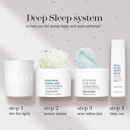 This Works Deep Sleep Heavenly Candle, 220 G - Luxury Candle Enriched with Essential Oils of Lavender, Camomile and Vetivert - Hand Poured Scented Candle with a 40Hr Burn Time for a Calming Experience